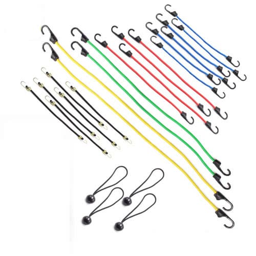 24pcs bungee cords assortment bungee cord set with ball